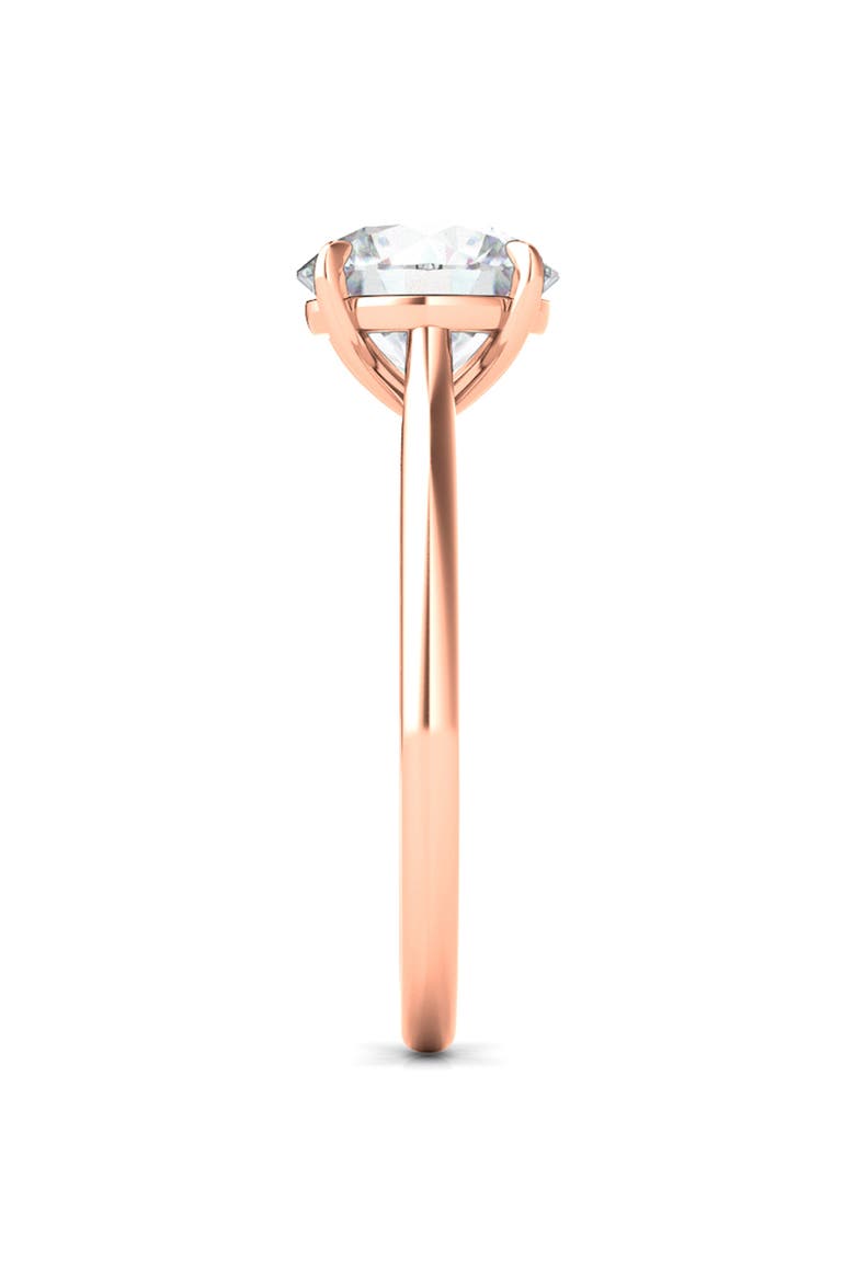 Round Brilliant Cut Lab Created Diamond Ring, Alternate, color, 2.50 CTW 18K ROSE GOLD