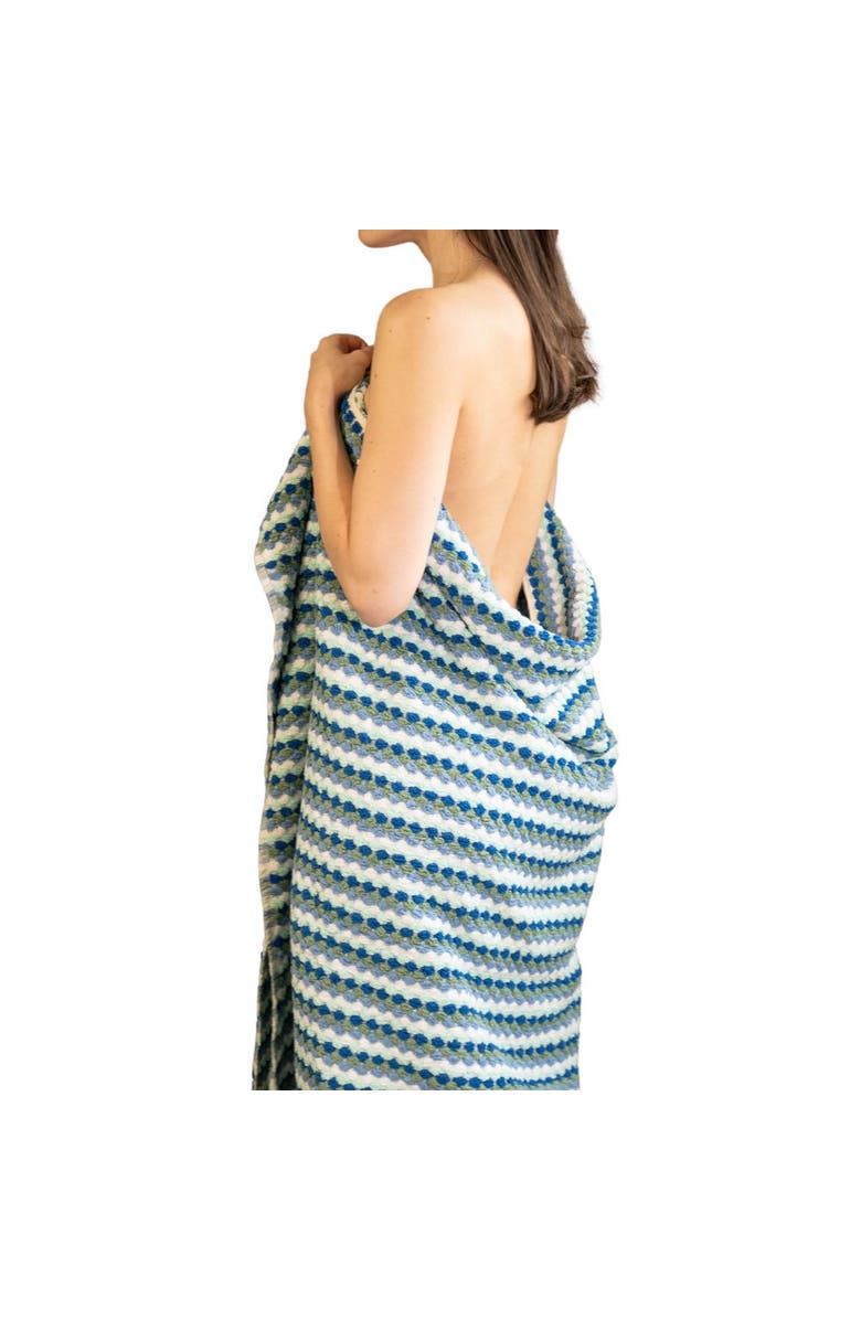 Olive and Loom Marseille Cotton Body Towel, Alternate, color, Blue