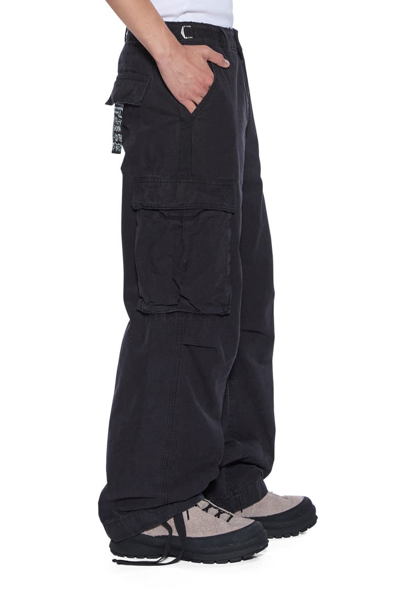 Ksubi Troop Cotton Cargo Pants, Alternate, color, Black