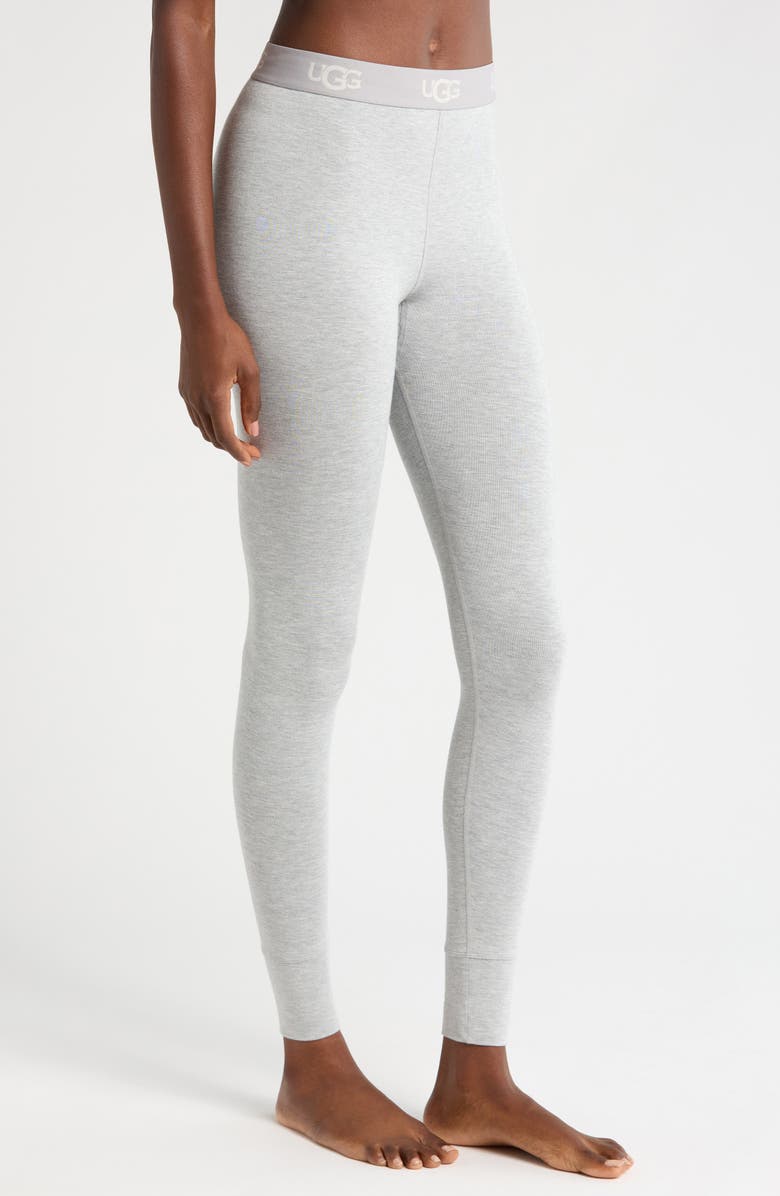 UGG<sup>®</sup> Paloma High Waist Lounge Leggings II, Alternate, color, Grey Heather