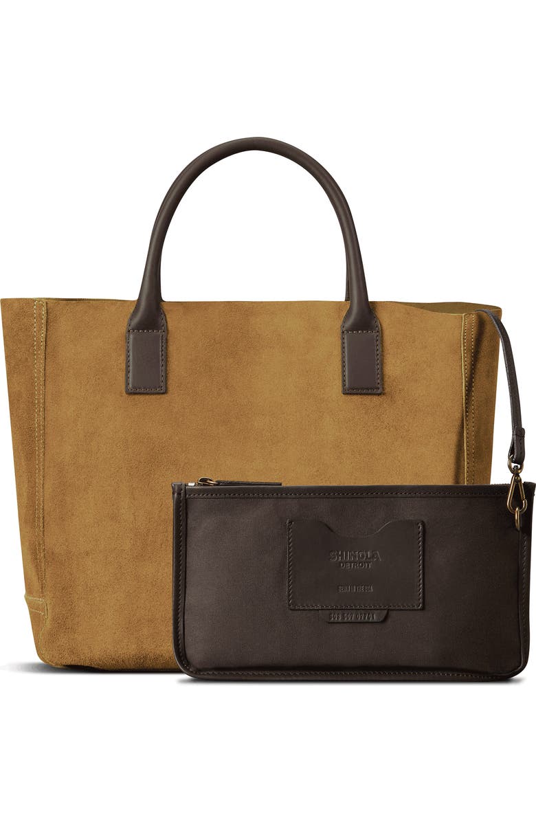 Shinola Runwell Suede Tote, Alternate, color,