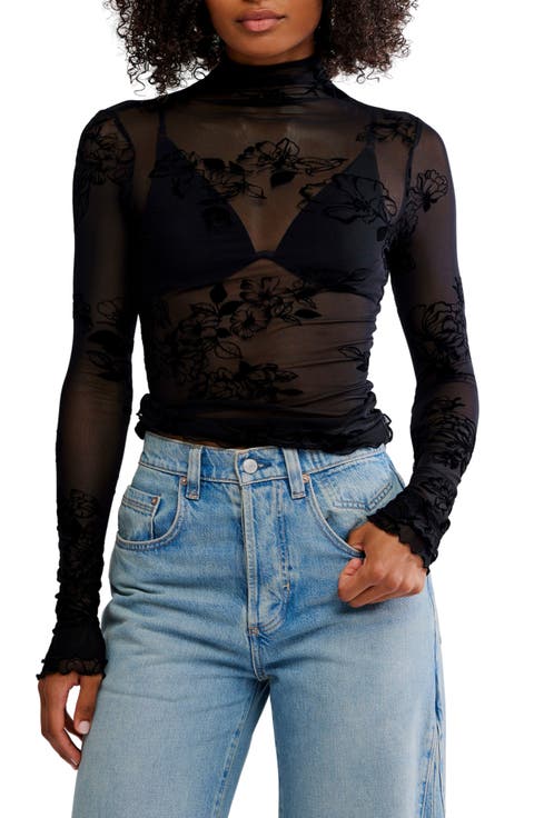 You Decide Lace Mesh Top