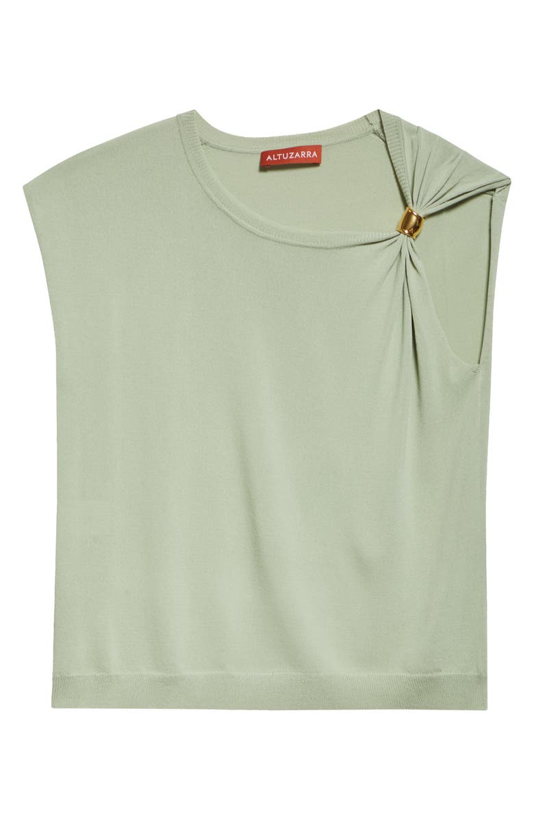 Altuzarra Rinaldi Asymmetric Cap Sleeve Sweater, Alternate, color, Ophelia