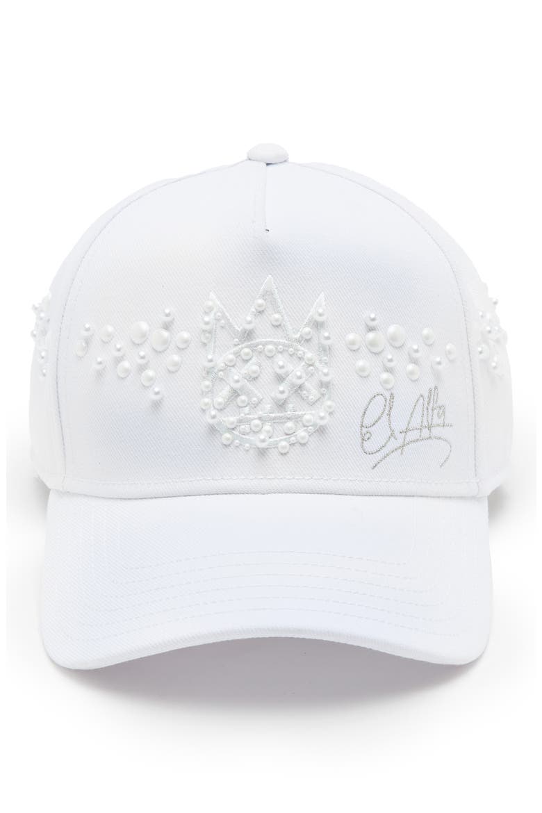 x El Alfa Snapback Five-Panel Cap, Alternate, color, WHITE