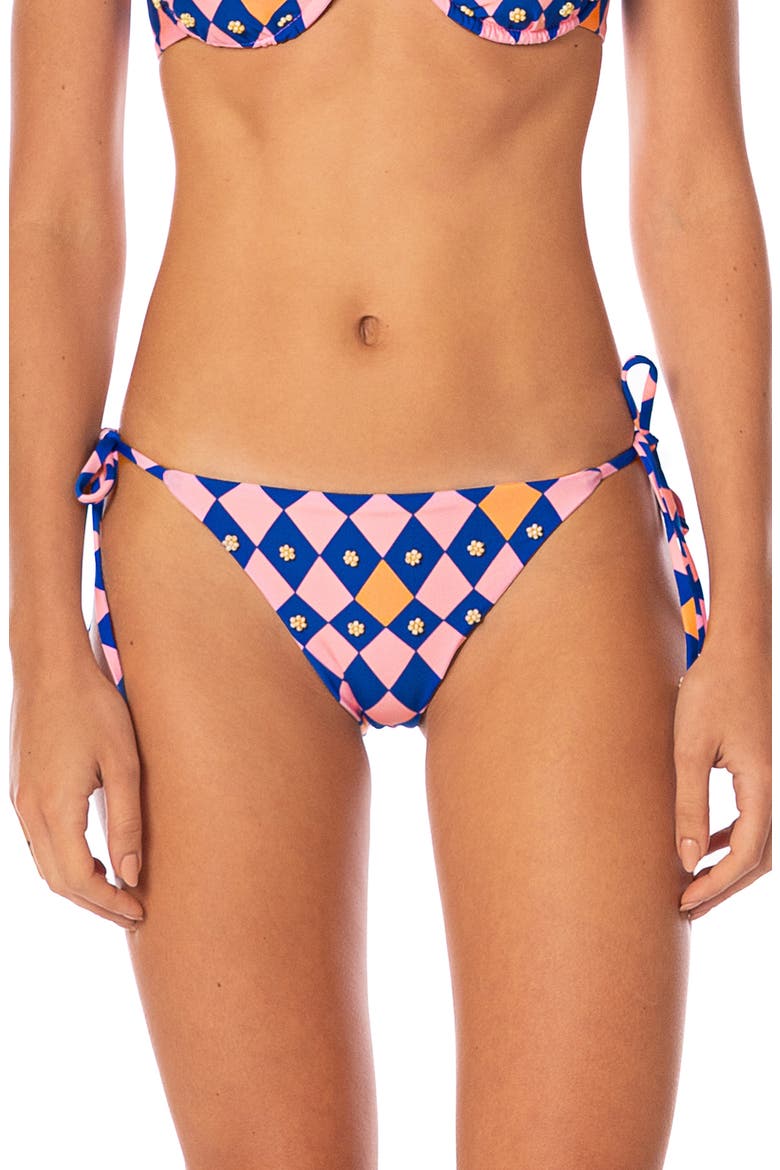 Like a Diamond Sunning Reversible Bikini Bottoms, Main, color, PINK OVERFLOW