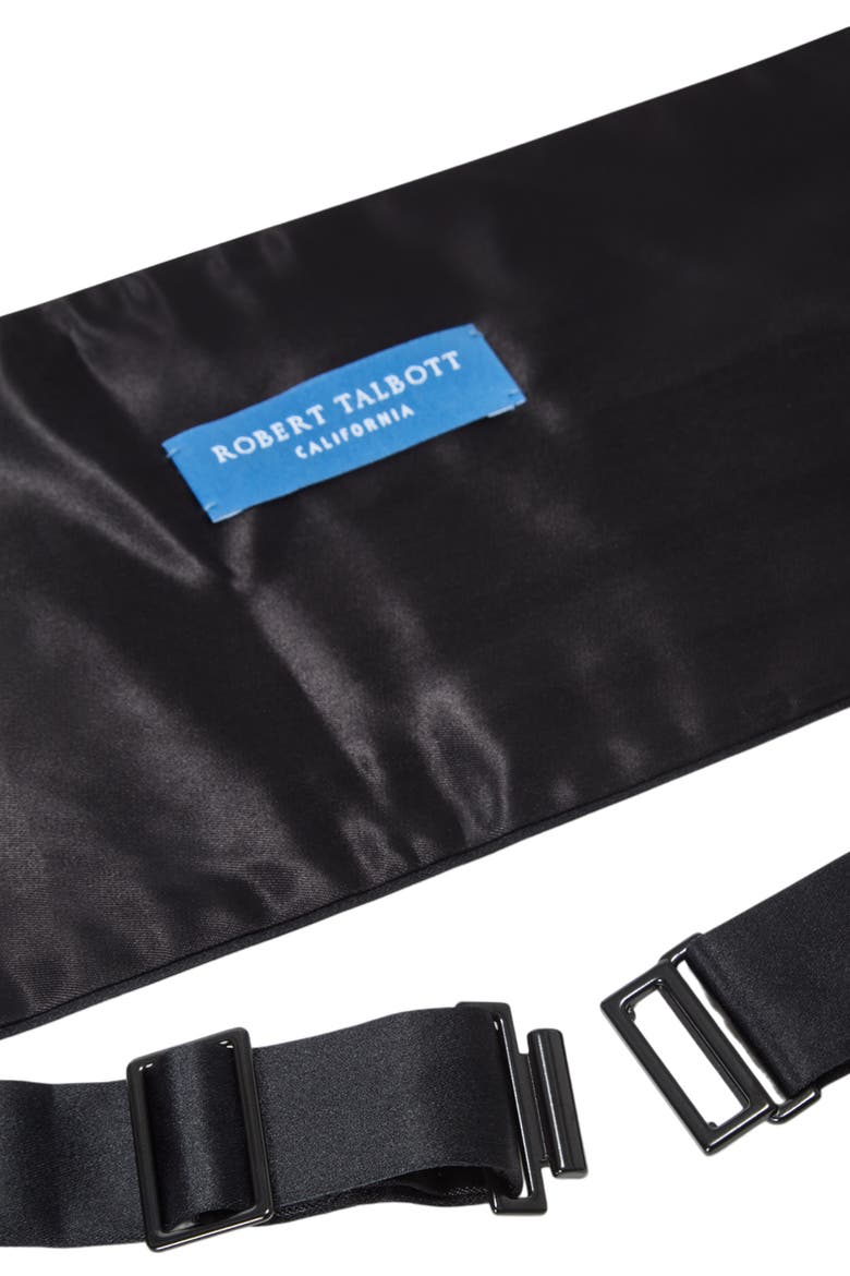 Baldwin Satin Cummerbund, Alternate, color, Black