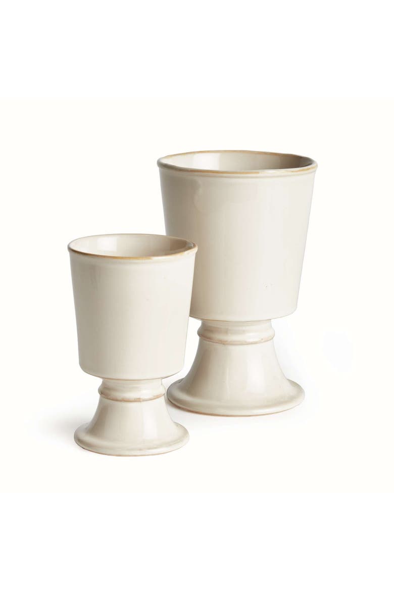KELCY FOOTED CACHEPOTS Set of 2, Main, color, Off-White