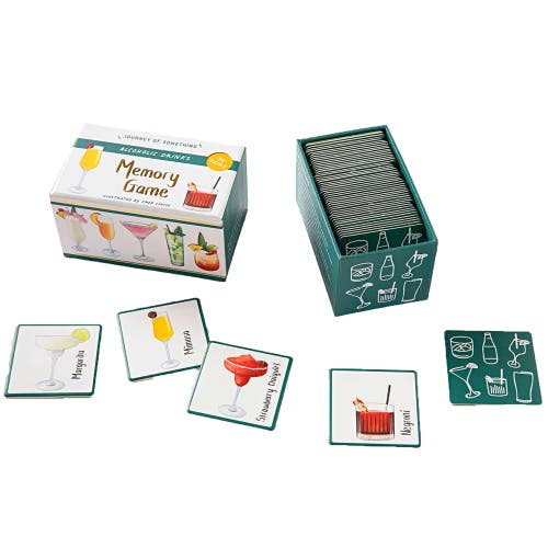 Journey of Something Alcoholic Drinks Memory Game, Adults Party Game in Multicolored  product
