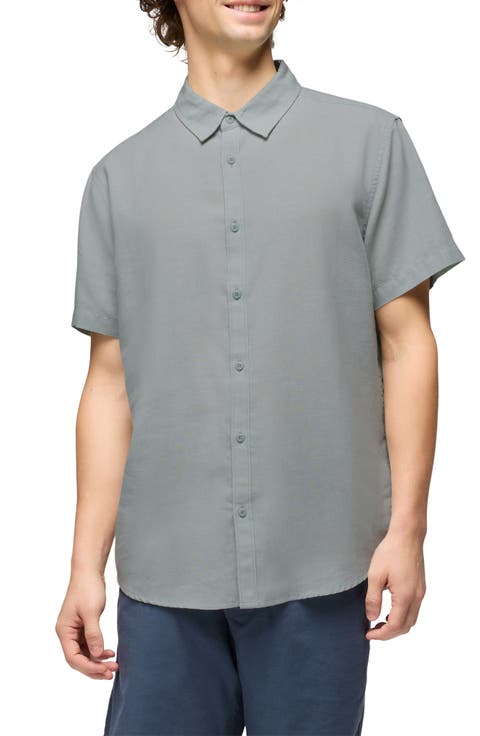 Lindores Hemp Blend Short Sleeve Button-Up Shirt