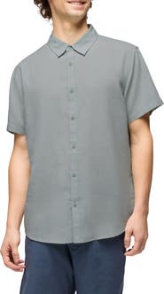 prAna Lindores Hemp Blend Short Sleeve Button-Up Shirt