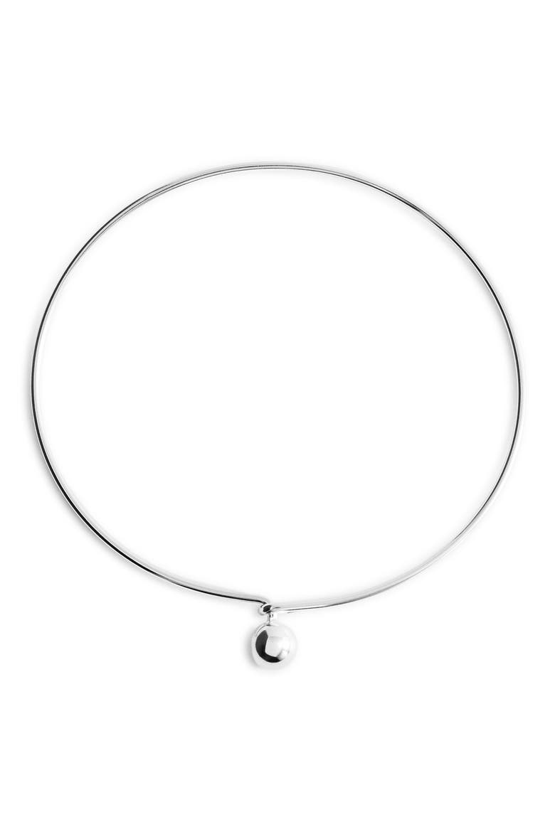 Circular Collar Necklace, Main, color, SILVER