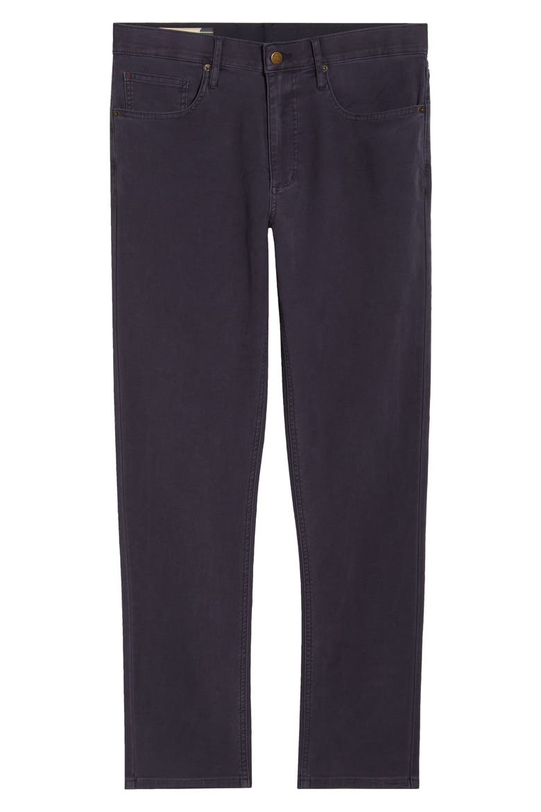 Flex Slim Straight Leg Stretch Twill Pants, Alternate, color, FADED NAVY