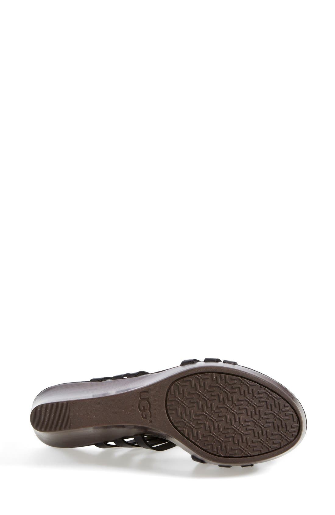 UGG<sup>®</sup> 'Mattie' Platform Wedge Sandal, Alternate, color, 
