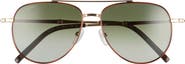 FERRAGAMO Salvatore Ferragamo 58mm Aviator Sunglasses