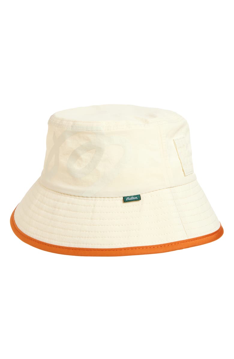 Malbon Golf Ripstop Bucket Hat, Main, color, Cream