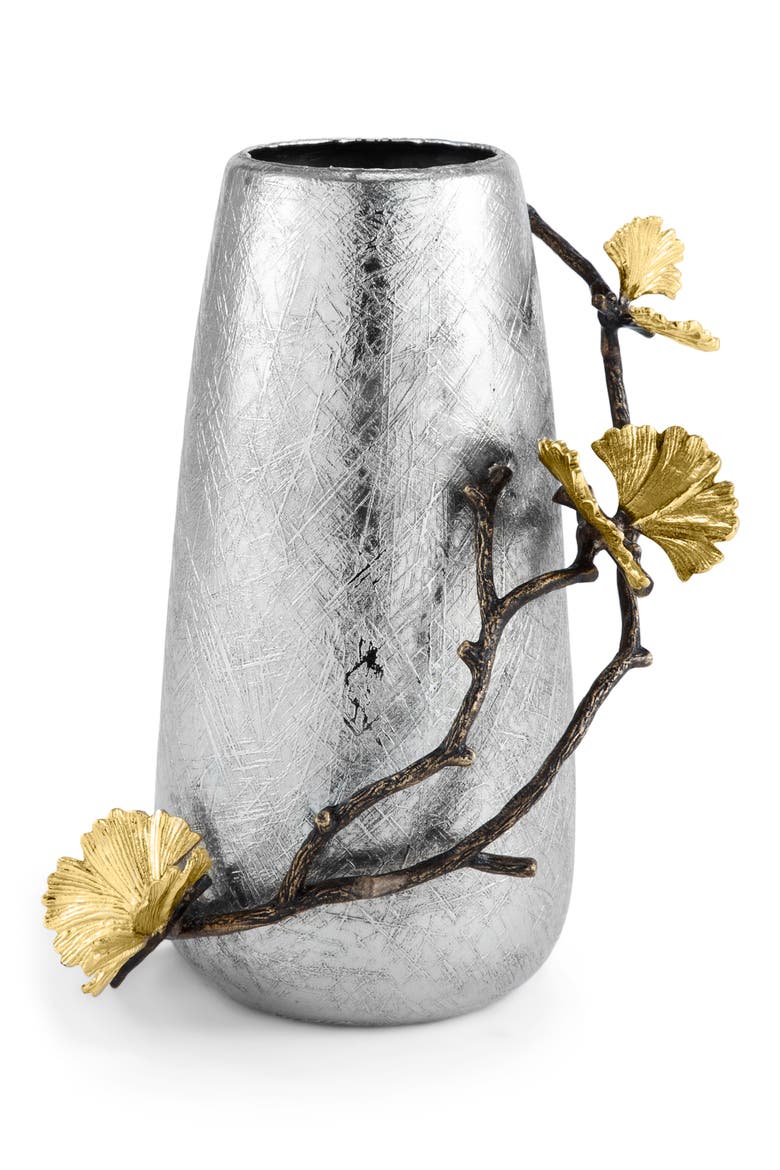 Butterfly Ginkgo Small Vase, Main, color, NO COLOR