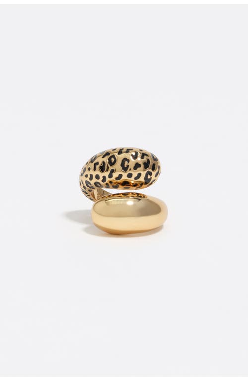 Bimba Y Lola Animal Print Ring In Purple