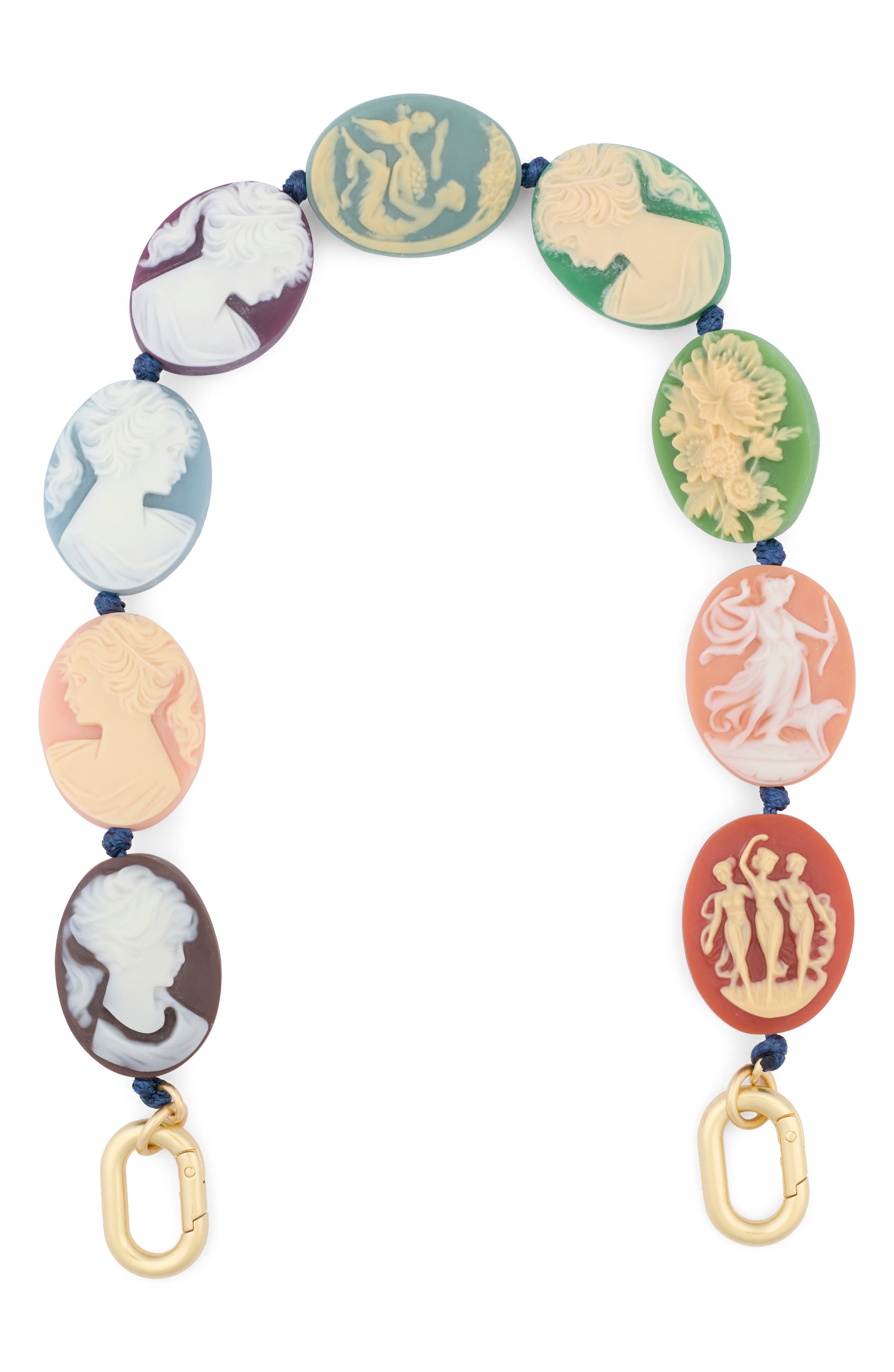 Clare V. Cameo Shortie Strap, Main, color, 