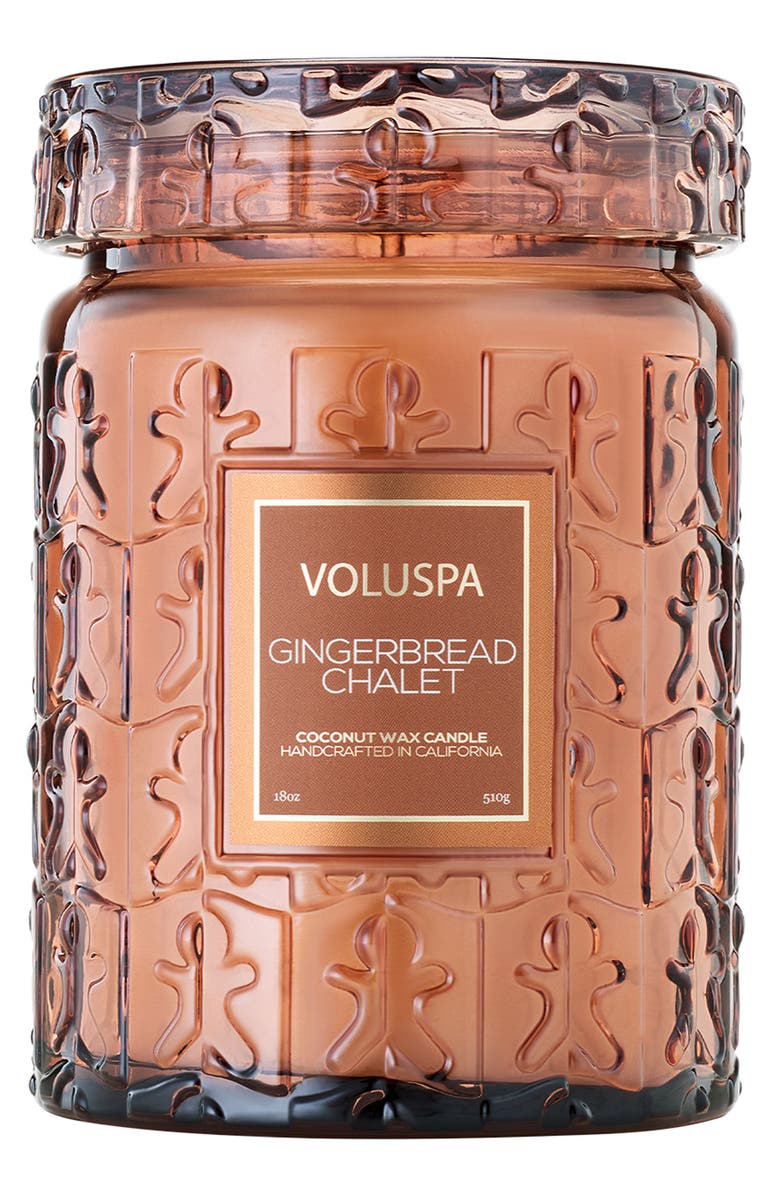 Voluspa Gingerbread Chalet Large Jar Candle, Alternate, color, 