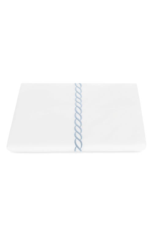 Matouk Classic Chain Cotton Percale Duvet Cover