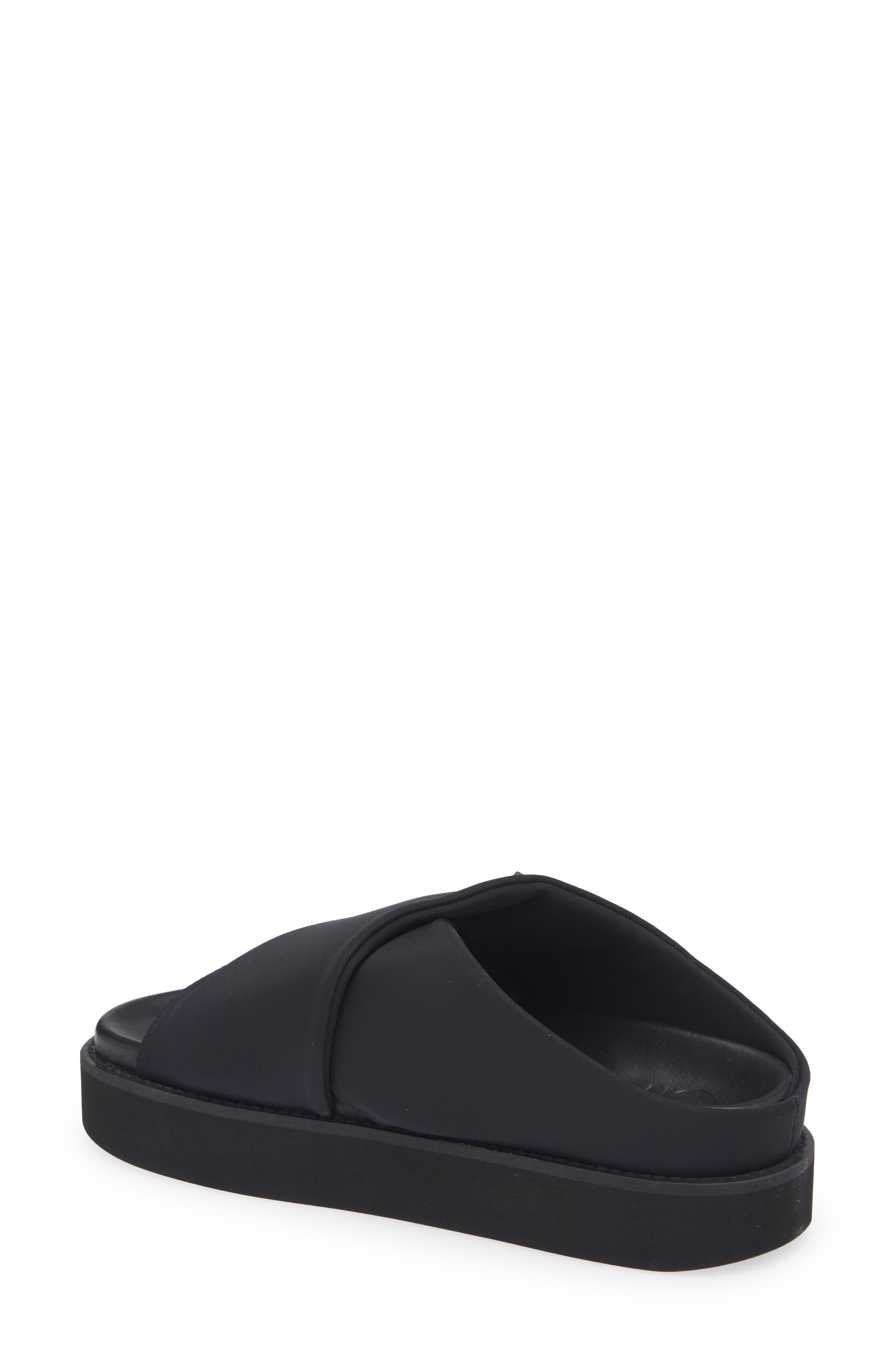 Ganni Crisscross Slide Sandal, Alternate, color, 