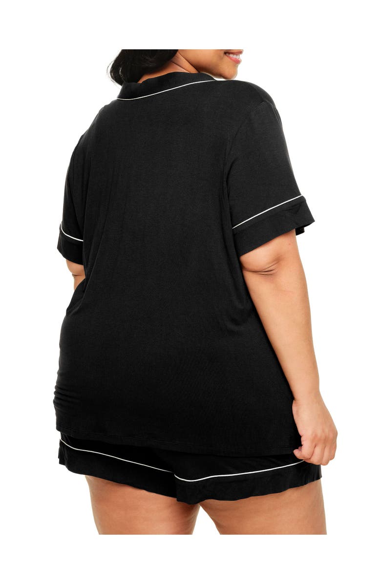 Adore Me Jane Short Pajama Set, Alternate, color, Black