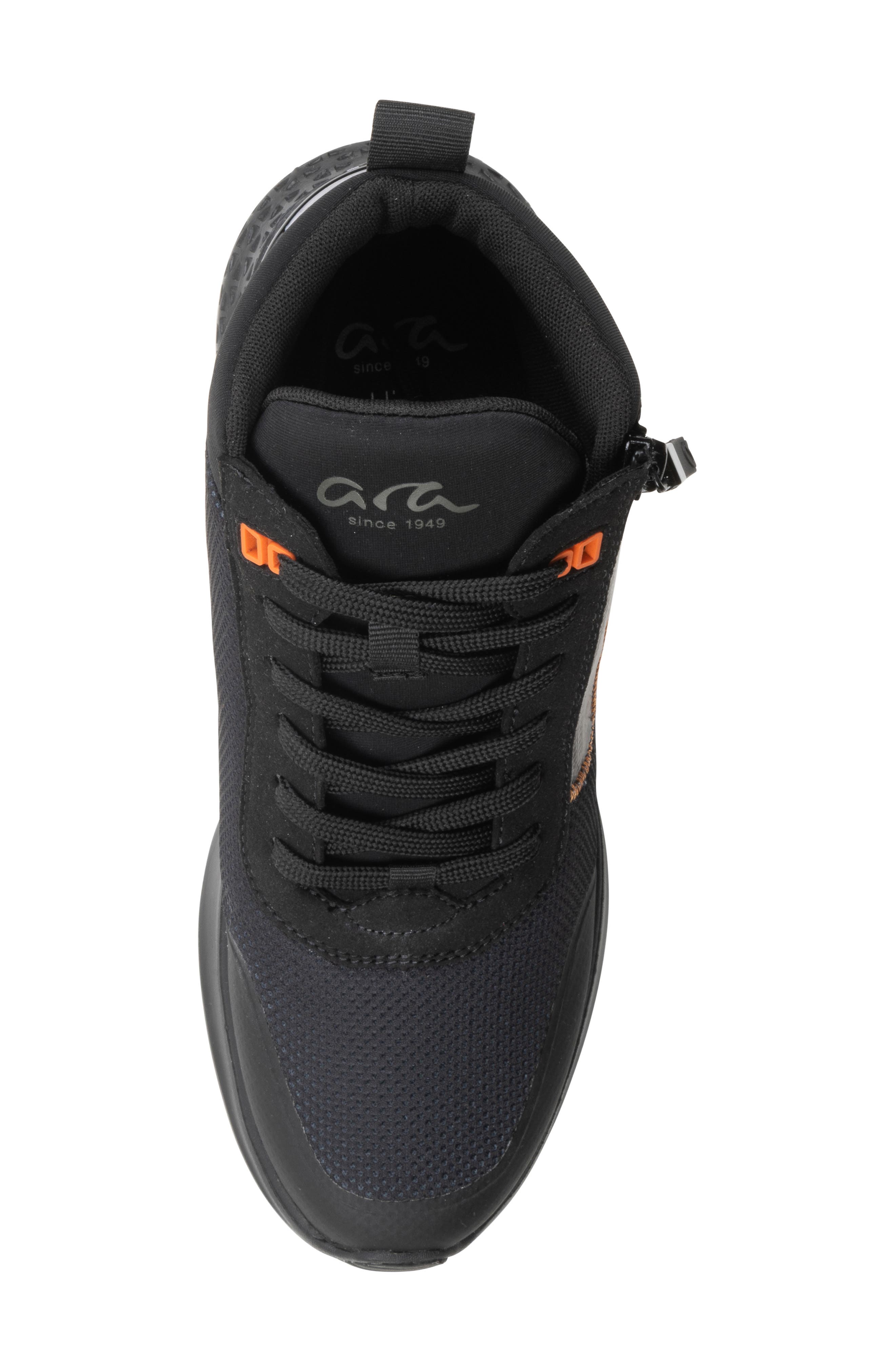 Marne Water Resistant High Top Sneaker, Alternate, color, BLACK