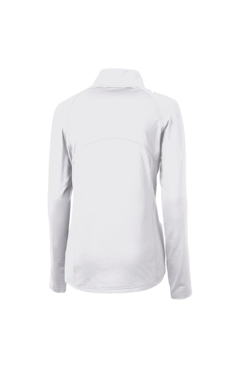 Cutter & Buck Women's Cutter & Buck White Chicago Cubs City Connect Adapt Eco Knit Recycled Half-Zip Pullover Top, Alternate, color, 
