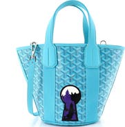 Pre-Owned Goyard Belharra Tote Printed Coated Canvas PM
