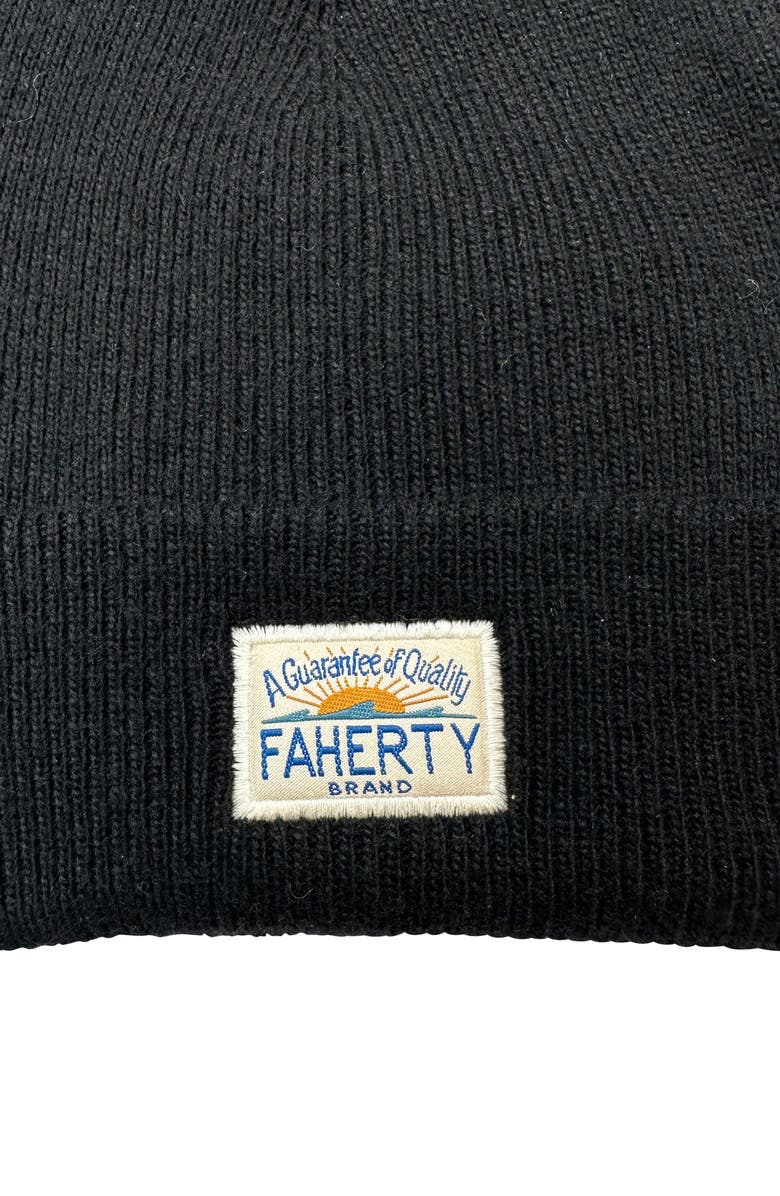 Faherty Core Logo Beanie, Alternate, color, 