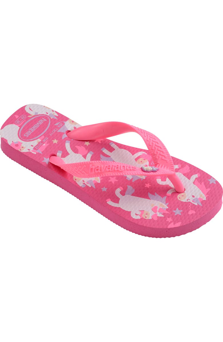 Havaianas Kids' Fantasy Flip Flop, Alternate, color, Pink Flux