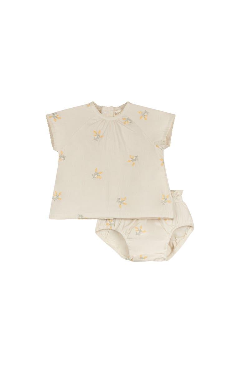 Looms Holland Collection - Girls Embroidered Floral 2 Piece Set, Main, color, Ivory