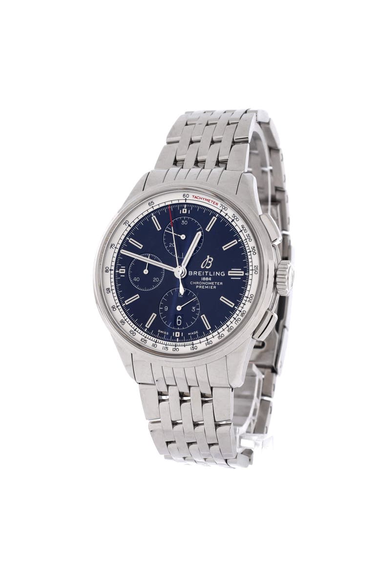 Premier Chronograph Automatic Watch Stainless Steel 42, Alternate, color, Metallic Silver