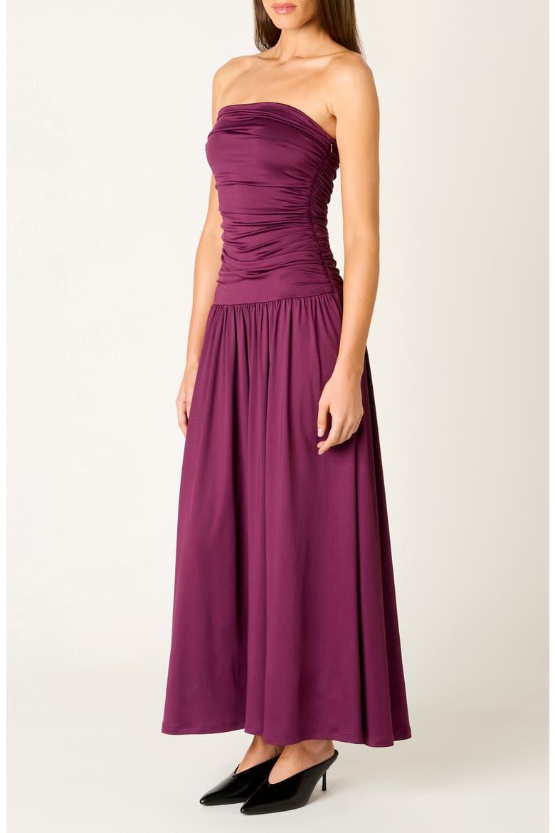 Santal Strapless Jersey Midi Dress, Alternate, color, ORCHID