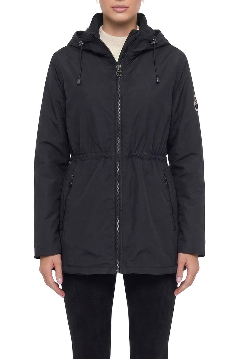 Lightweight Jacket With Zip Jackets & Hood, Alternate, color, BLACK