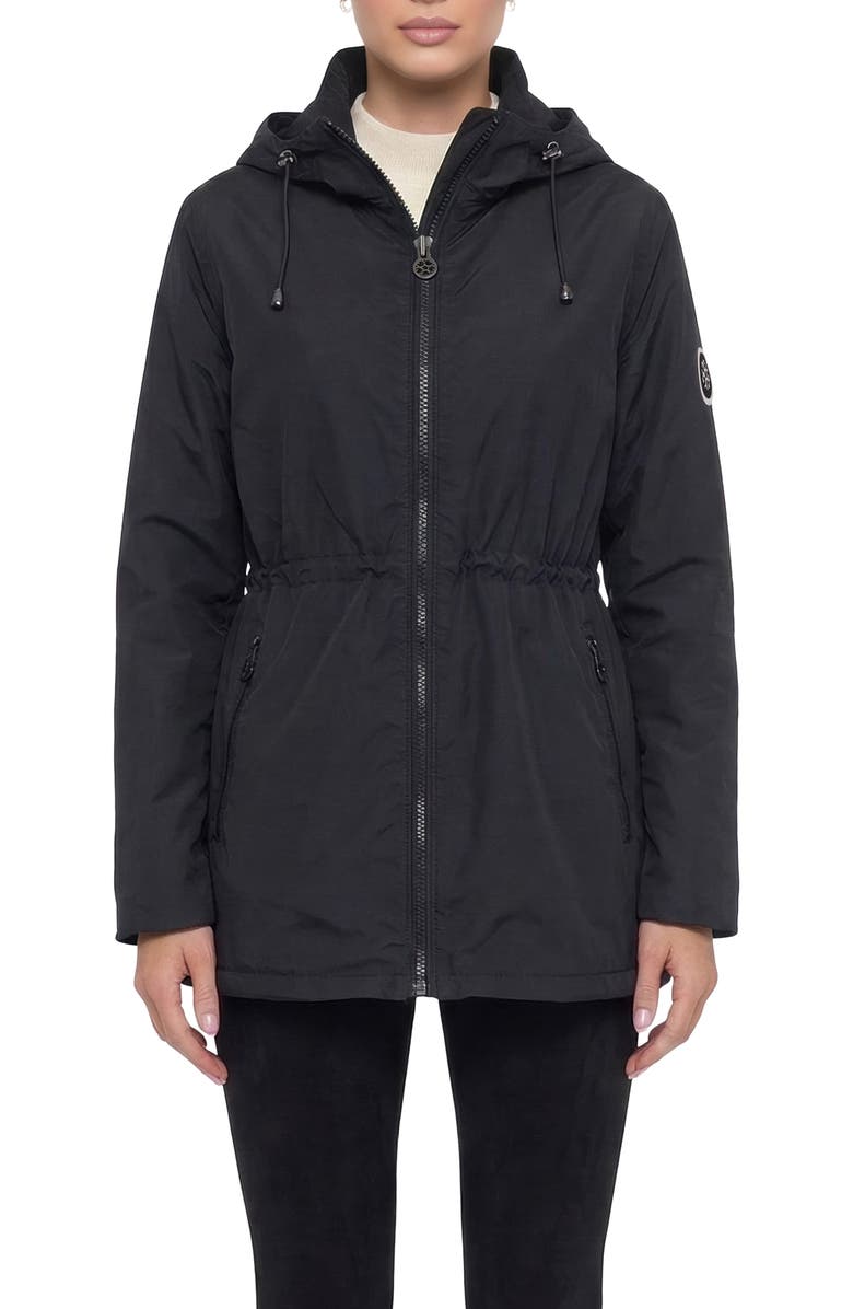 GORSKI Lightweight Jacket With Zip Jackets & Hood, Alternate, color, Black