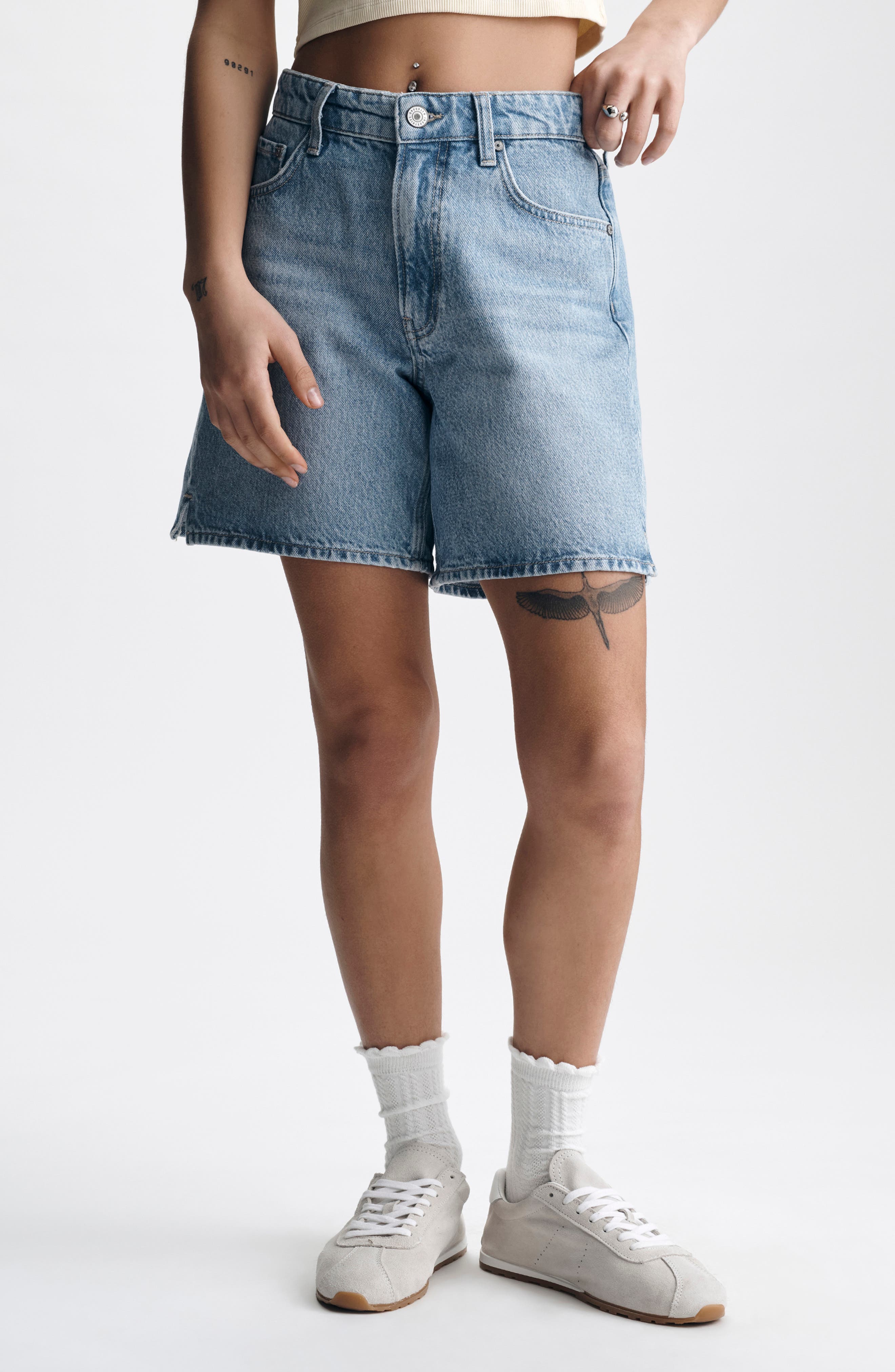 High Waist Denim Shorts