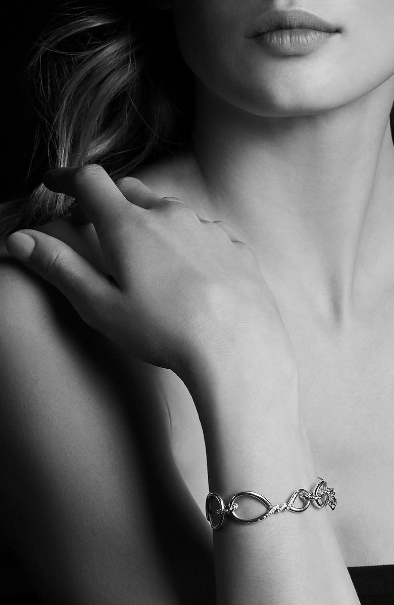 David Yurman Continuance Chain Bracelet with Diamonds, Alternate, color, 