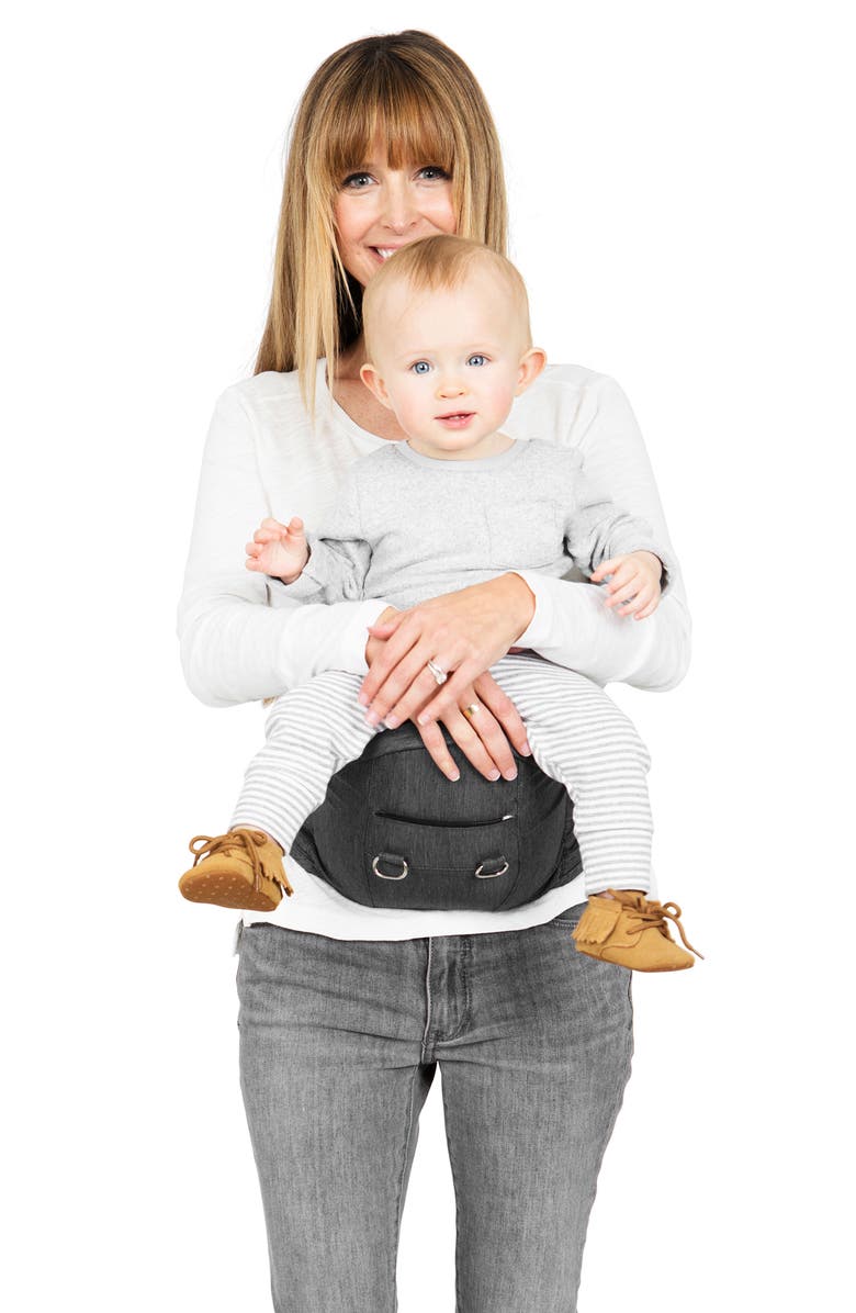 MOBY 2-in-1 Baby Carrier & Hip Seat, Alternate, color, Grey