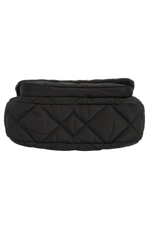 Marc Jacobs Quilted Nylon Messenger Bag In Black