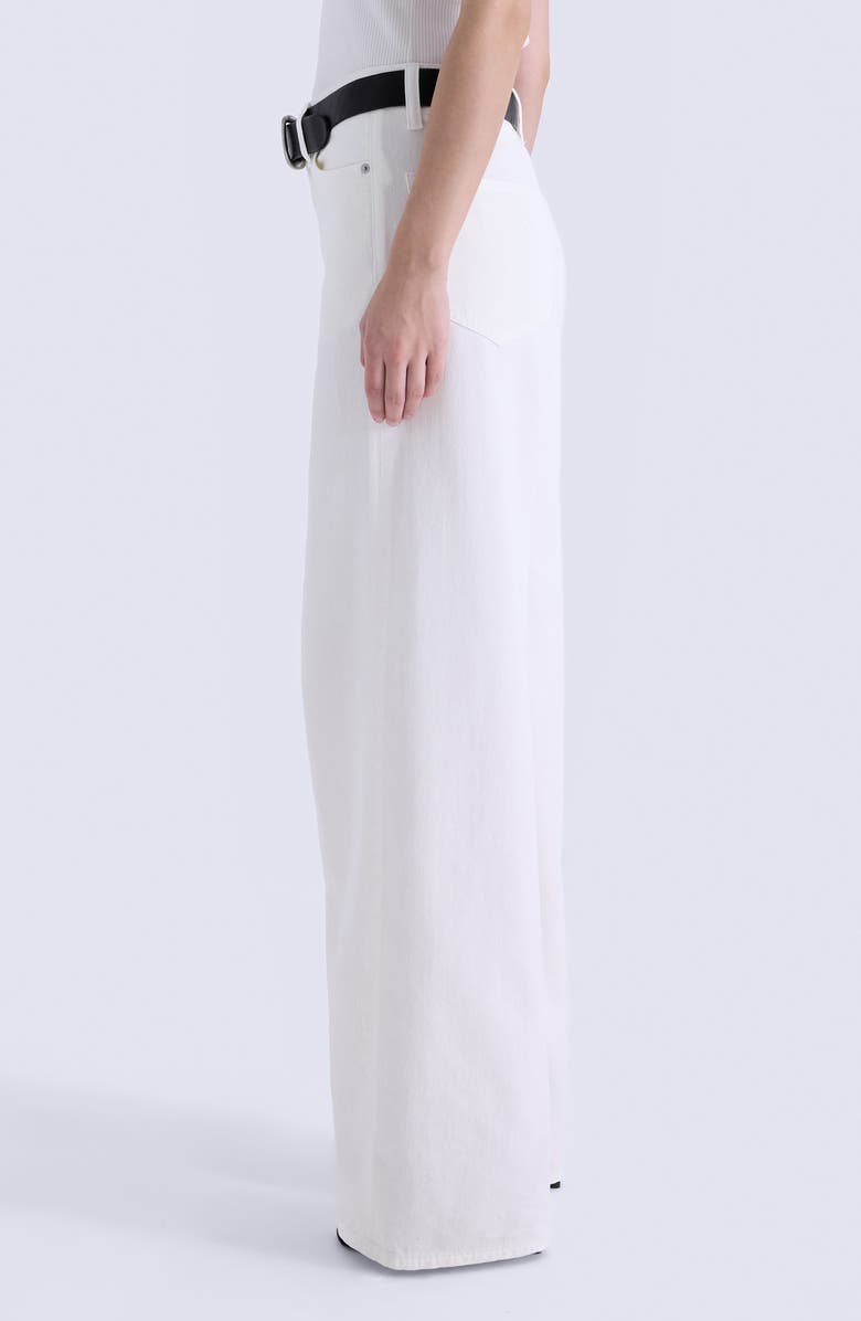 Pistola Sydney High Waist Wide Leg Jeans, Alternate, color, Egret
