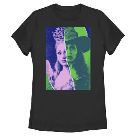 Women's Wicked For Good Glinda and Elphaba Tonal Poster  Graphic T-Shirt
