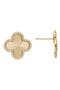 Clover CZ Stud Earrings