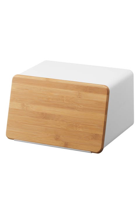 Breadbox with Bamboo Cutting Board