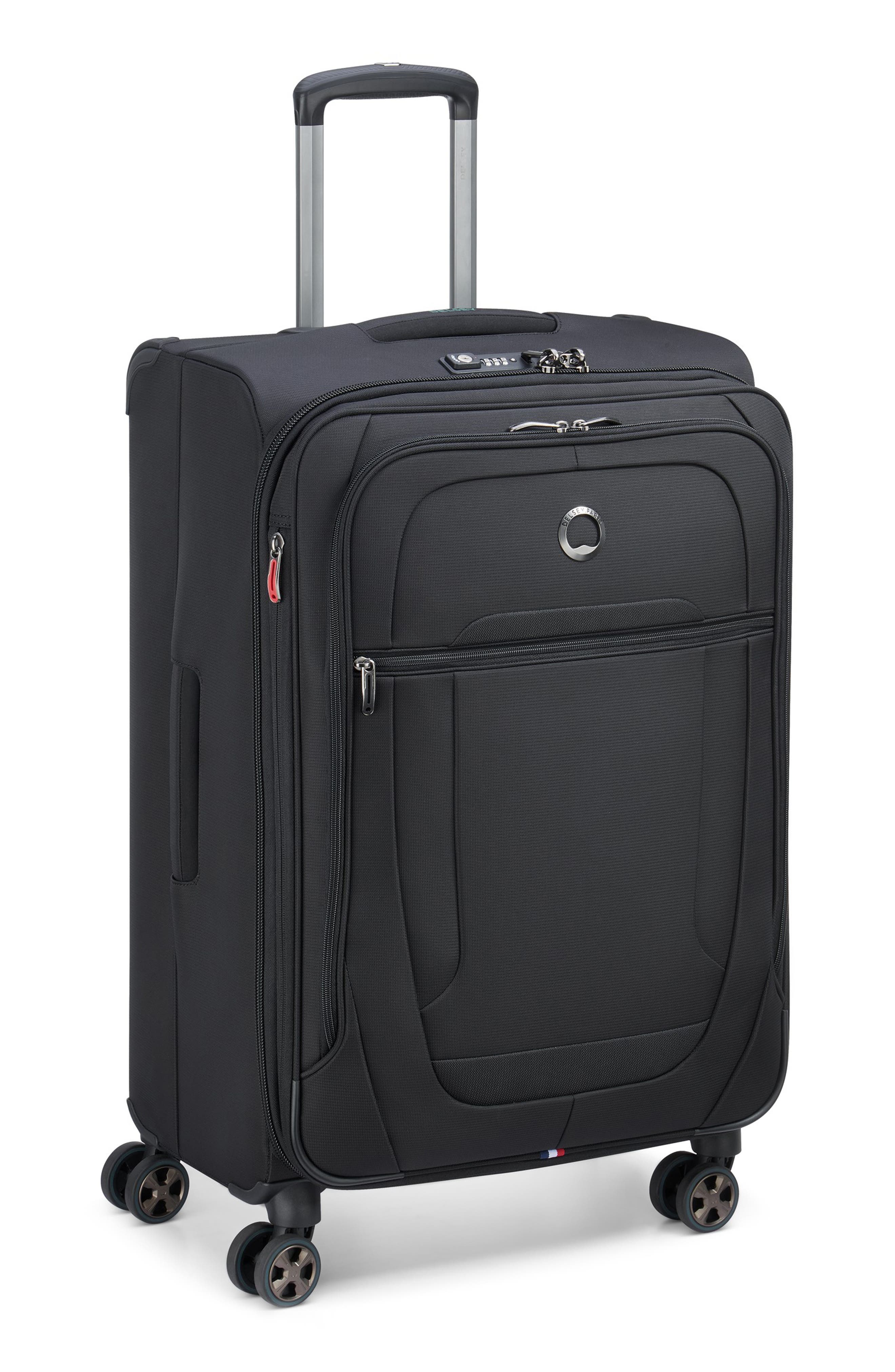 DELSEY Helium DLX 25-Inch Softside Spinner Luggage, Alternate, color, Black
