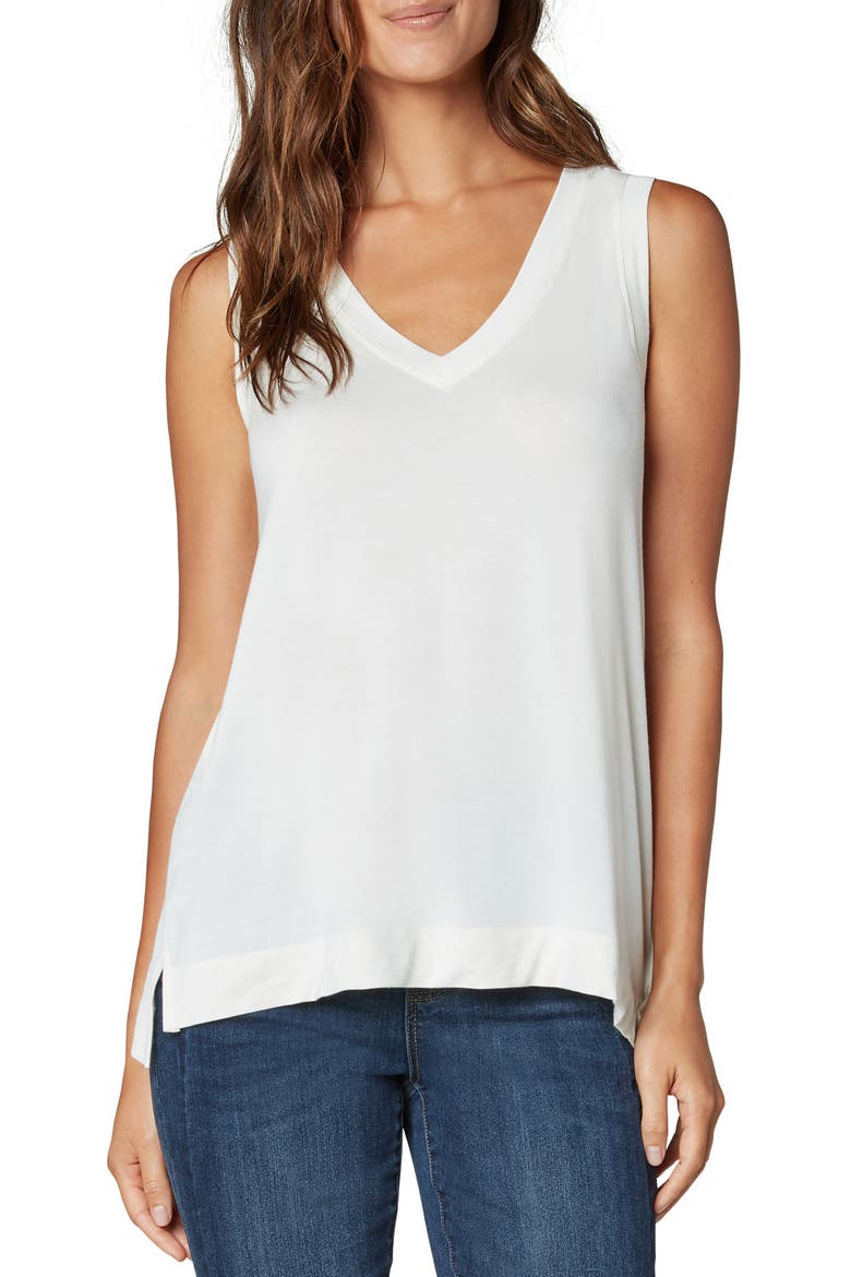 V-Neck Tank, Main, color, VANILLA