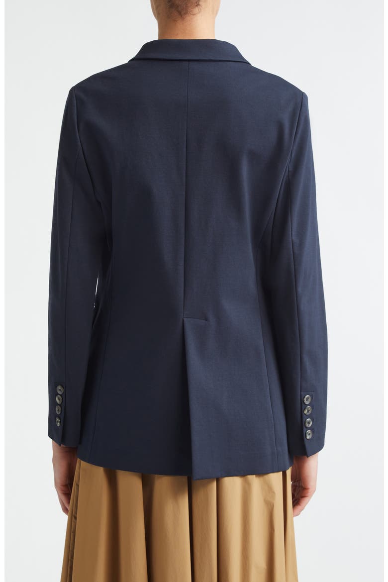 Double Breasted Stretch Cotton Blend Jacket, Alternate, color, 9200 NAVY