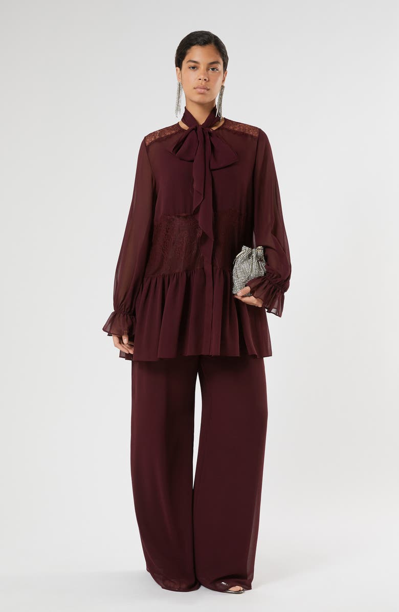 Marina Rinaldi Eunghia Wide Leg Pants, Alternate, color, Red Purple