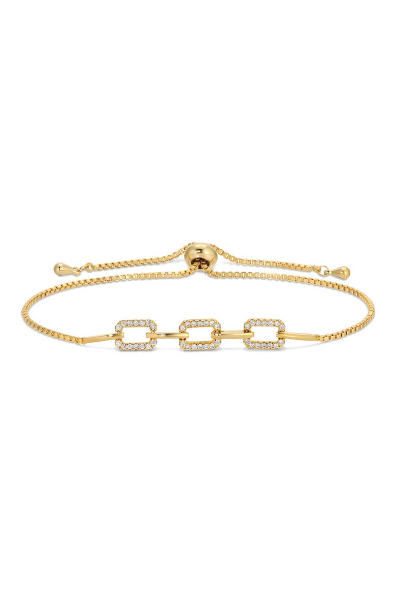 Set Of 3 Chloe Cubic Zirconia Bracelets, Alternate, color, GOLD