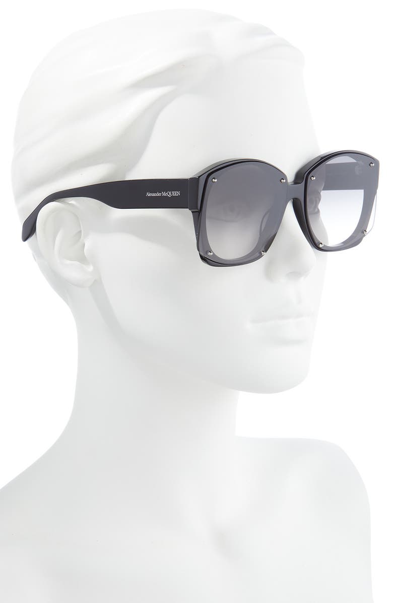 McQueen Alexander McQueen 61mm Square Sunglasses, Alternate, color,
